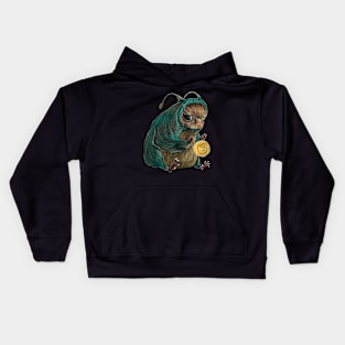 cat the Sun guardian Kids Hoodie